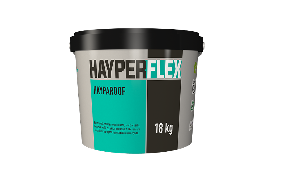 HAYPAROOF Elostomerik reçine esaslı likit membrandır.